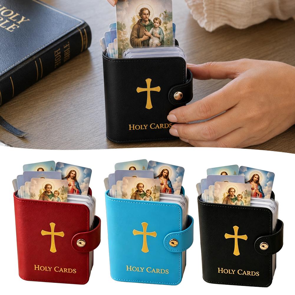 Card Top Loader - Leather Card Holder With Snap Button