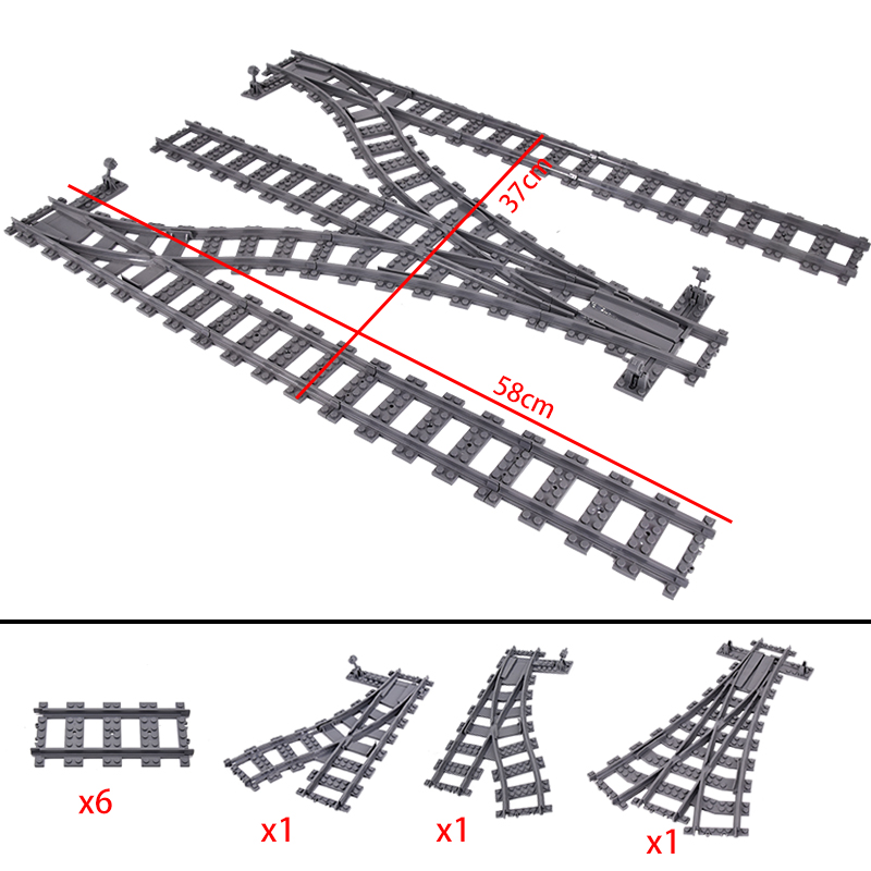 Lego Set Creator - MOC City Train Rail Left and