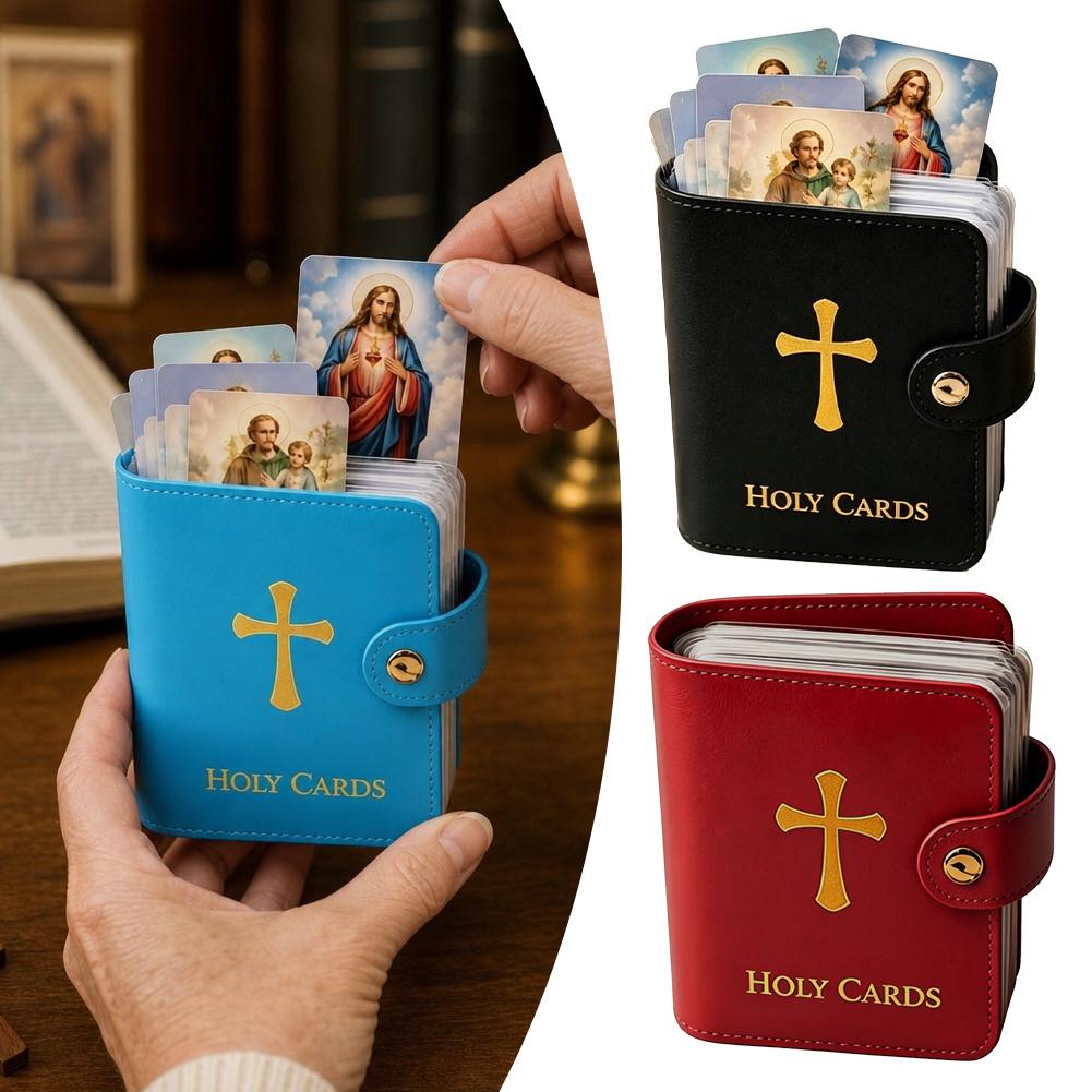 Leather Card Holder With Snap  - Card Top Loader review and price