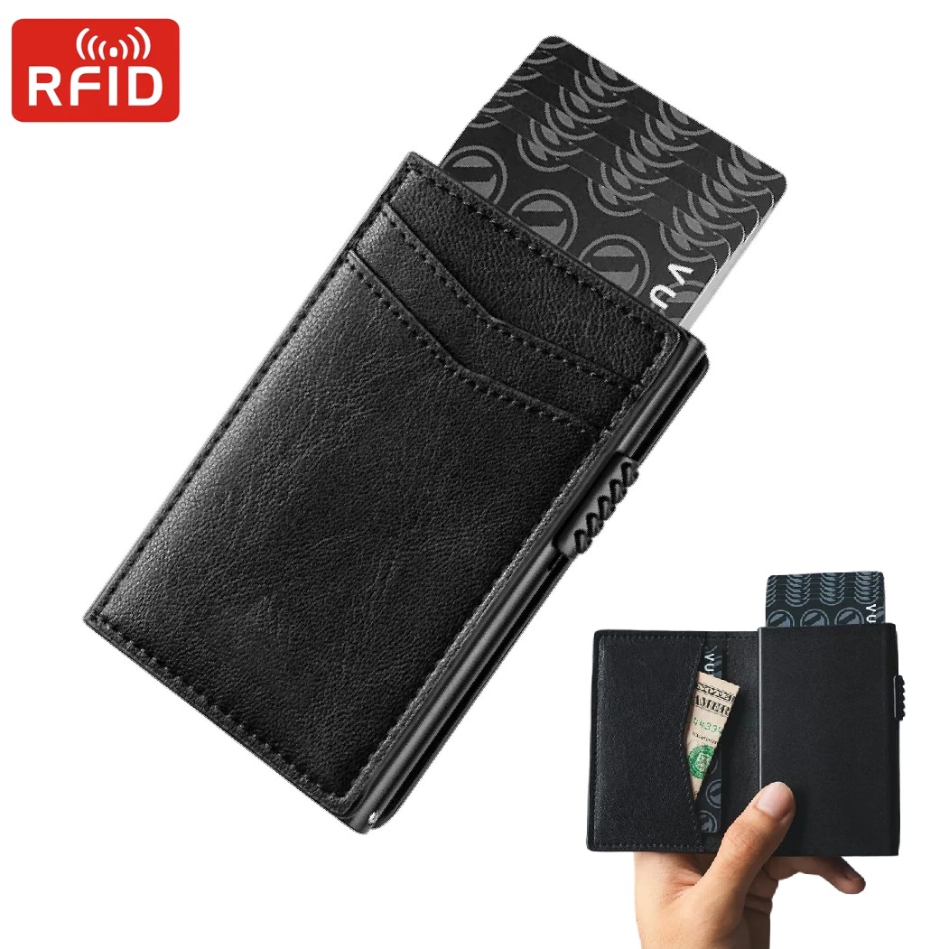 Mens Minimalist Wallet Luxury  - Card Top Loader review and price