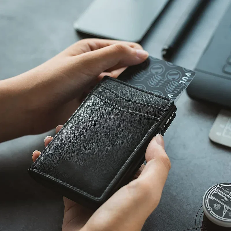 Mens Minimalist Wallet Luxury  - Card Top Loader review and price