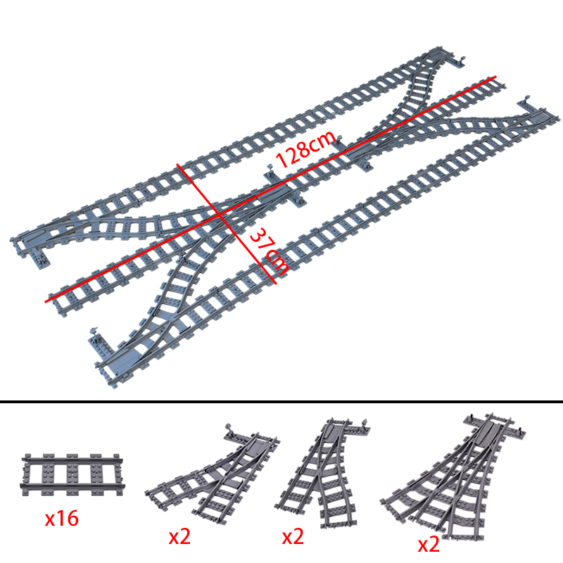 MOC City Train Rail Left and R - Lego Set Creator review and price